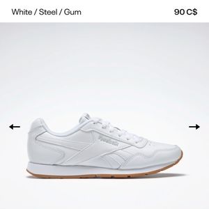 Reebok white leather shoes